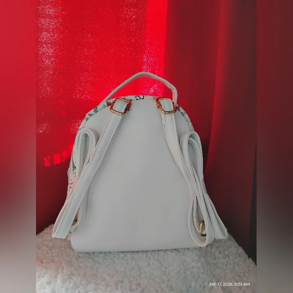 VEGAN LEATHER PARIS DESIGN MINI BACKPACK - Picture 4 of 11